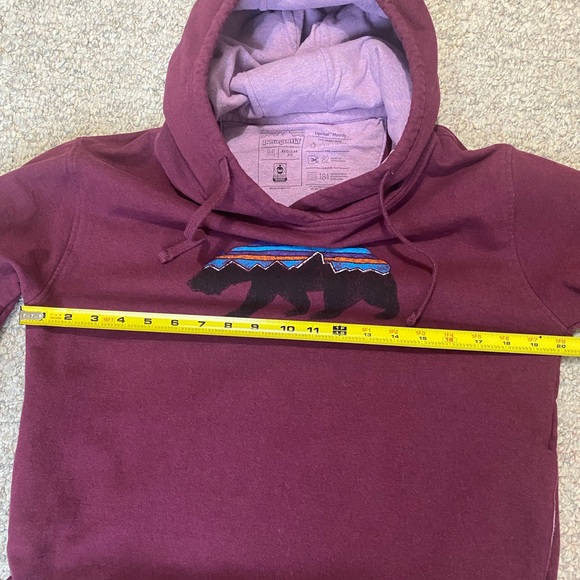 Patagonia Maroon Bear uprisal hoodie M - Picture 5 of 6